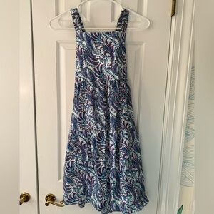 Crewcuts Blue and Purple girls dress size 10 EUC